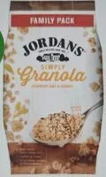 Mängden socker i Jordan's Simply Granola Crunchy Oat & Honey