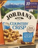 Mängden socker i Country Crisp Chocolat au lait