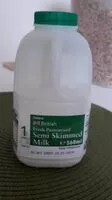 Mängden socker i Semi skimmed milk