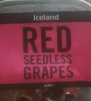 Mängden socker i red seedless grapes
