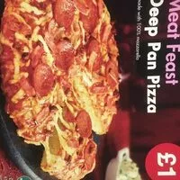 Mängden socker i Meat feast deep pan pizza Iceland