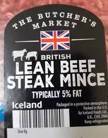 Mängden socker i Lean beef steak mince