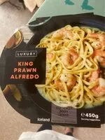 Mängden socker i King prawn alfredo