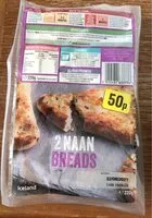 Mängden socker i 2 Naan Breads