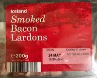 Mängden socker i Smoked bacon lardons