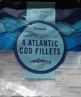 Mängden socker i 4 Atlantic cod fillets