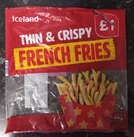 Mängden socker i Thin & Crispy French Fries