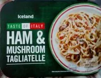 Mängden socker i Ham& mushroom tagliatelle