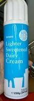 Mängden socker i Lighter sweetened dairy cream