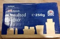 Mängden socker i Unsalted butter