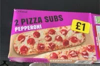 Mängden socker i 2 Pizza Subs Pepperoni