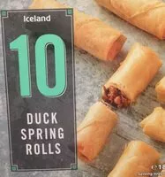 Mängden socker i Duck spring rolls