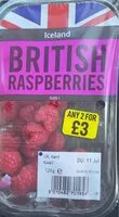 Mängden socker i British Rasberries