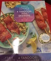 Mängden socker i 4 Tandoori Fish Skewers