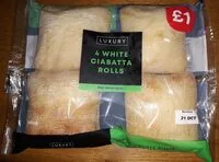 Mängden socker i 4 White Ciabatta rolls