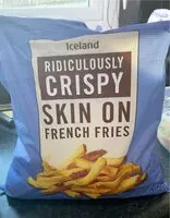 Mängden socker i Skin on french fries