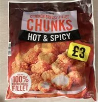 Mängden socker i Chicken breast fillets chunks