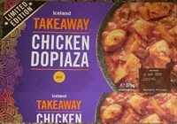 Mängden socker i Chicken Dopiaza