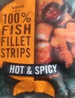 Mängden socker i Fish Fillet Strips Hot and Spicey