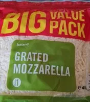 Mängden socker i Grated Mozzarella