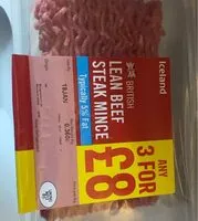 Mängden socker i Lean Beef steak mince