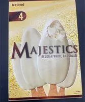 Mängden socker i Majestics white chocolate