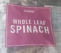 Mängden socker i Whole leaf spinach