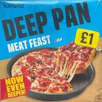 Mängden socker i Deep Pan Meat Feast Pizza