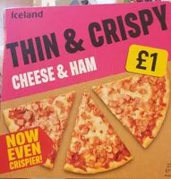 Mängden socker i Thin & crispy cheese&ham