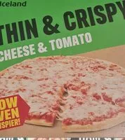 Mängden socker i Thin and crispy cheese and tomatoe pizza