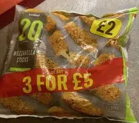 Mängden socker i Mozzarella sticks