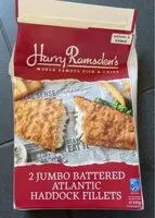 Mängden socker i 2 Jumbo Battered Atlantic Haddock Fillets