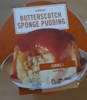 Mängden socker i Butterscotch sponge pudding