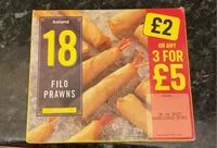 Mängden socker i Filo prawns