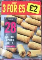 Mängden socker i Vegetable Spring Rolls