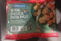 Mängden socker i Mini cheese and onions rolls