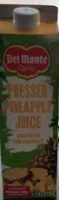 Mängden socker i Pressed pineapple juice