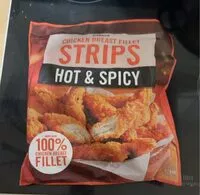 Mängden socker i Hot and Spicy Chicken breast fillet strips