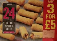 Mängden socker i Vegetable Spring rolls