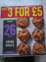 Mängden socker i 26 onion Baji