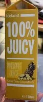 Mängden socker i Pinapple juice 100% juicy