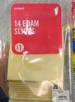 Mängden socker i 14 edam slices