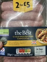 Mängden socker i Morrisons the best old English chipolatas