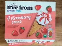 Mängden socker i 4 Strawberry Cones