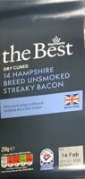 Mängden socker i The best Hampshire unsmoked bacon streaky