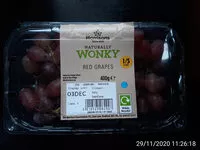 Mängden socker i naturally wonky red grapes