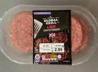 Mängden socker i 4 Beef Quarter pounders