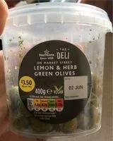 Mängden socker i Lemon & herb green olives