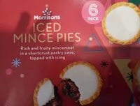 Mängden socker i Iced mince pies