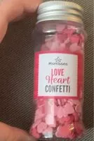 Mängden socker i love heart sprinkles